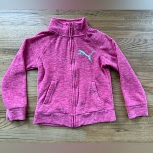 Girls Puma Jacket Pink Medium 8/10